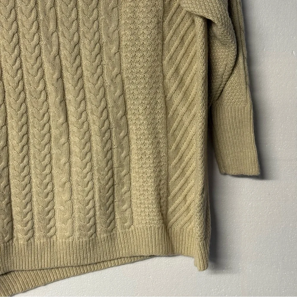 Lane Bryant Sweater Women Plus 22/24 Cable Knit Open Shoulder Long Sleeve Winter